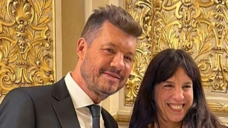 Marcelo Tinelli. Paula Robles