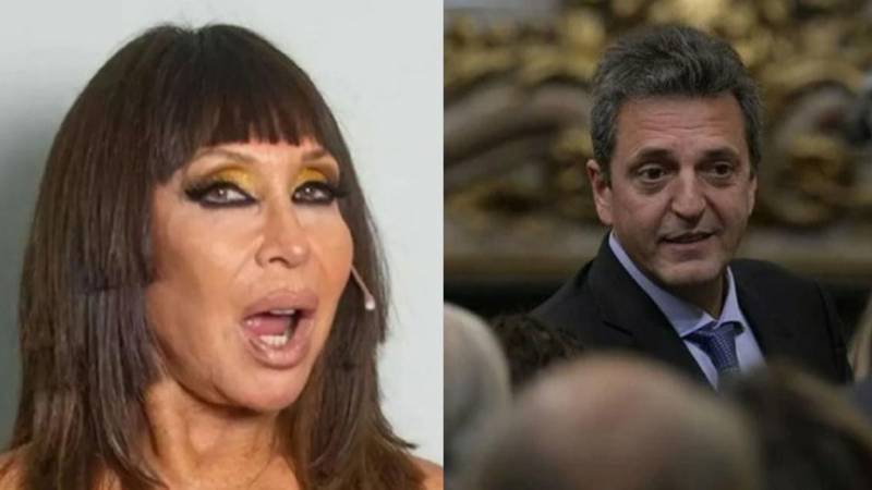 Moria Casán y Sergio Massa. El tui de Moria Casán tras el anunció de Sergio Massa como superministro de Economía, Producción y Agricultura