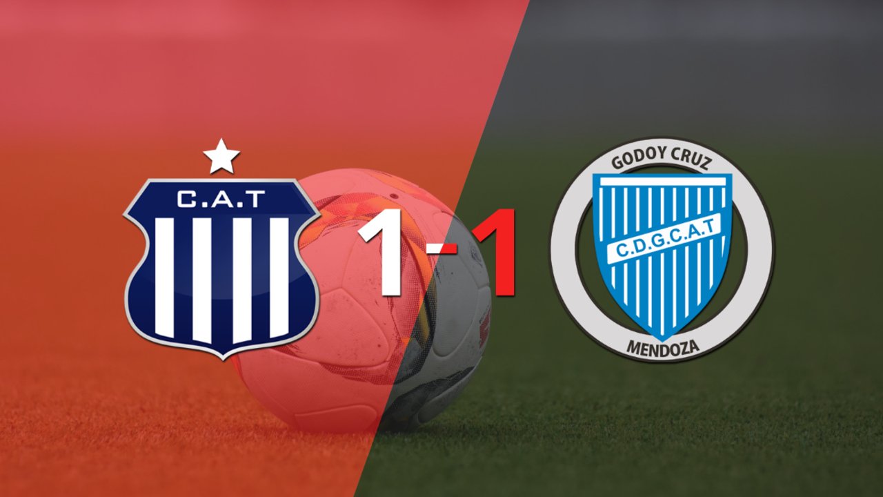 Reparto de puntos en el empate a uno entre Talleres y Godoy Cruz