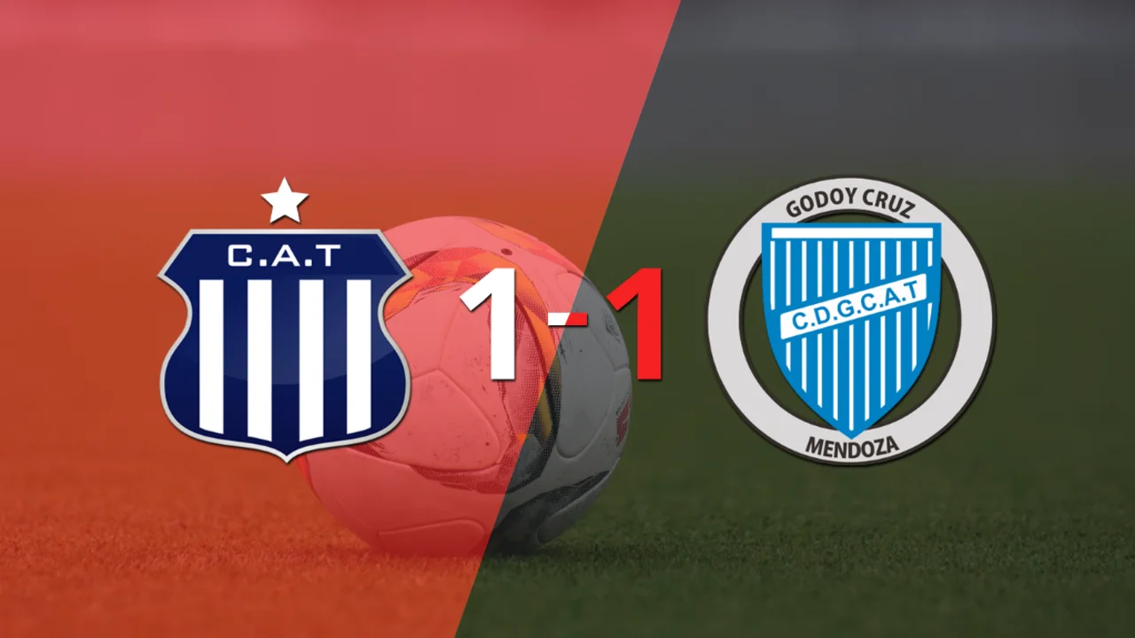 Reparto de puntos en el empate a uno entre Talleres y Godoy Cruz