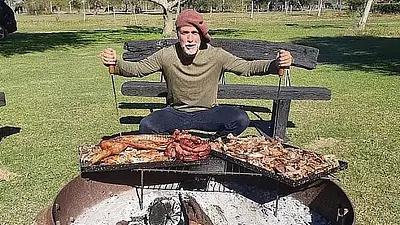 Batistuta en su campo Batistuta en su campo