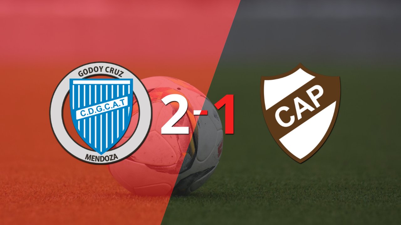 Godoy Cruz consiguió una victoria en casa por 2 a 1 ante Platense