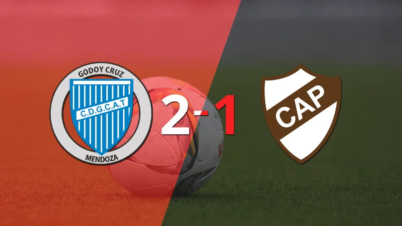 Godoy Cruz consiguió una victoria en casa por 2 a 1 ante Platense