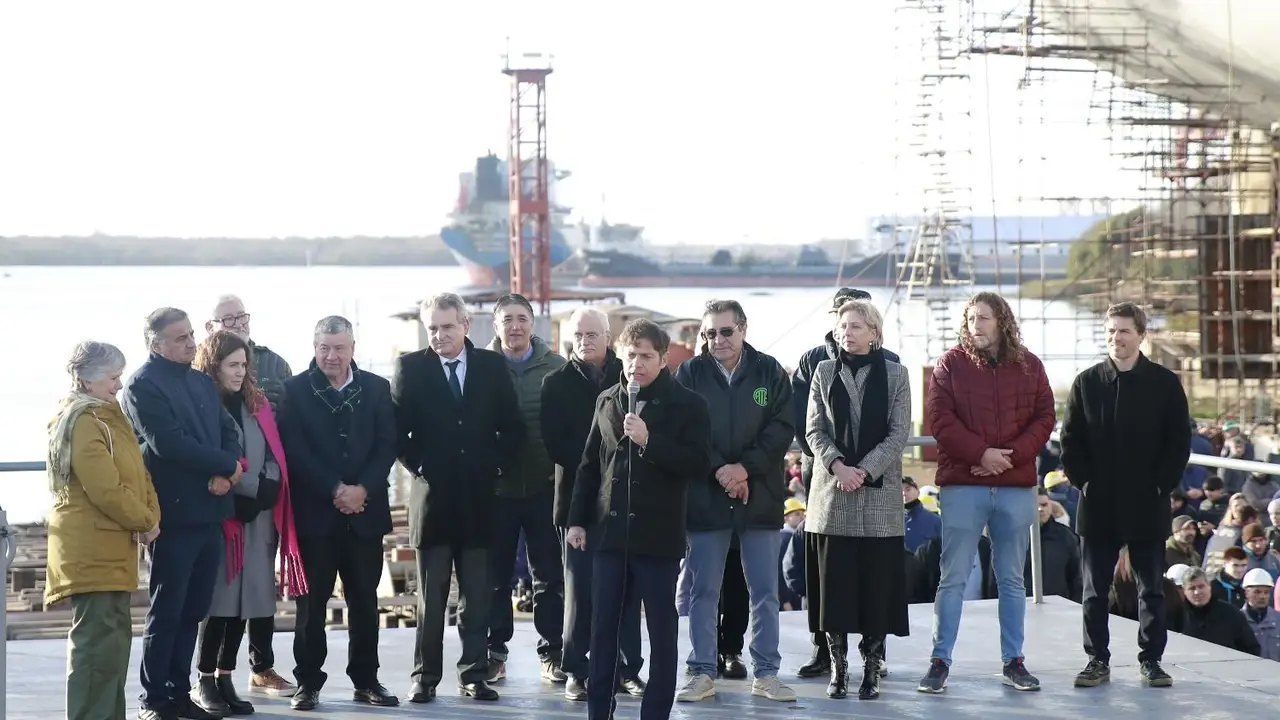 Kicillof en el emblemático Astillero Río Santiago: “Es un símbolo de soberanía y desarrollo”