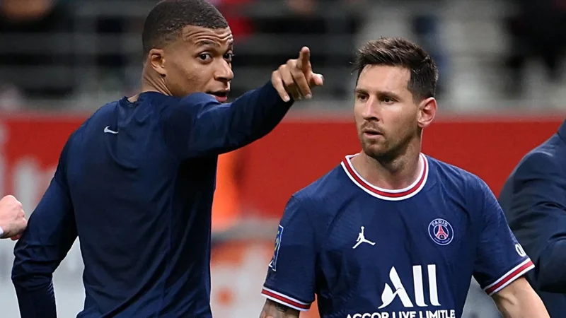 Lionel Messi, Kylian Mbappé, PSG.