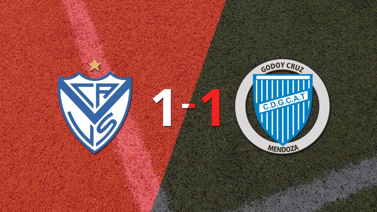 Vélez no pudo en casa ante Godoy Cruz y empataron 1-1 
