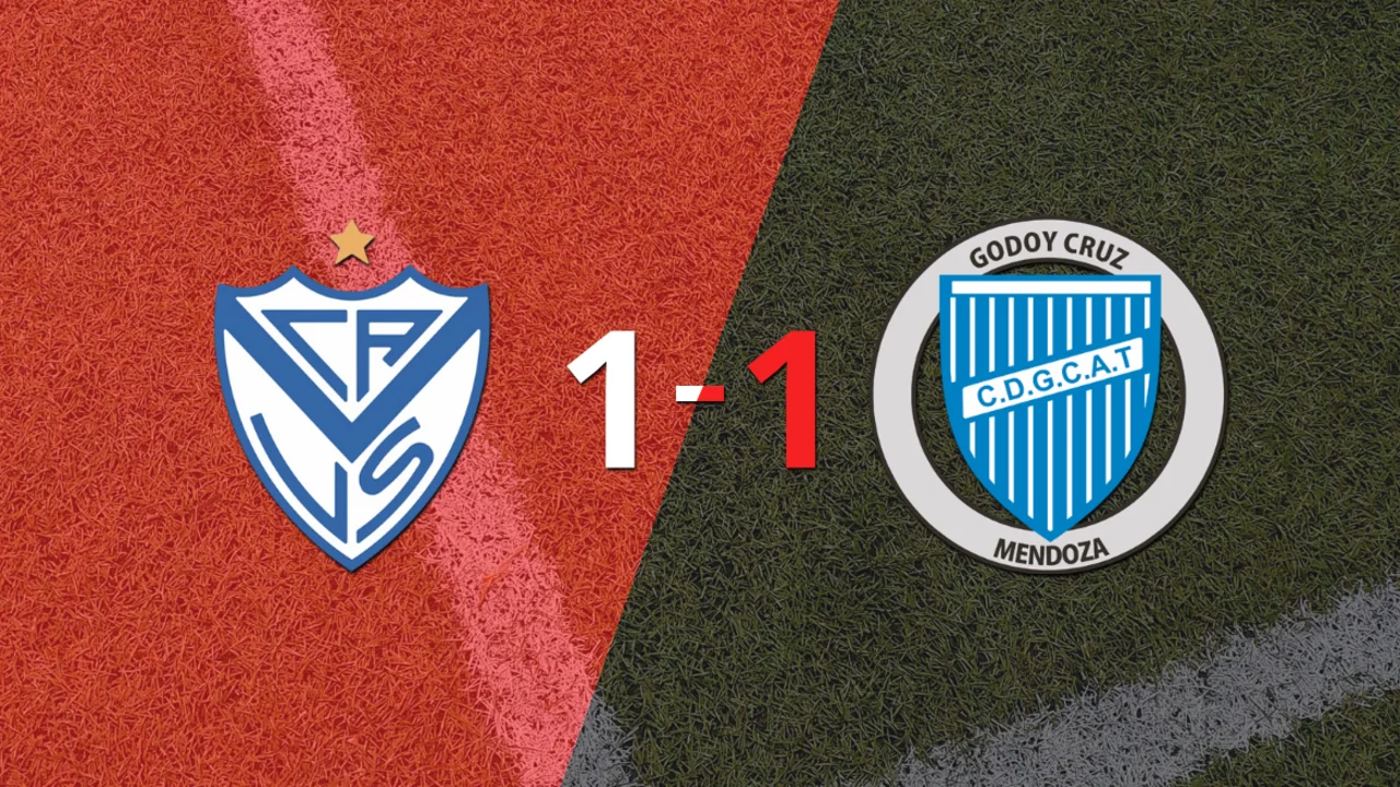Vélez no pudo en casa ante Godoy Cruz y empataron 1-1 