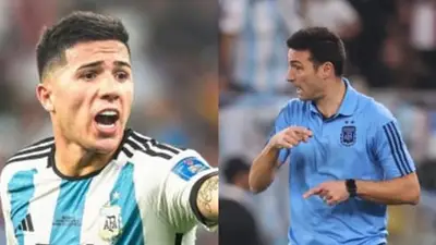 Enzo Fernández, Lionel Scaloni, Selección Argentina, Mundial Qatar 2022, deportes Enzo Fernández, Lionel Scaloni, Selección Argentina, Mundial Qatar 2022, deportes