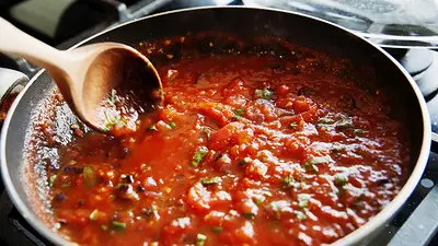 Receta de salsa de tomate clásica. Receta de salsa de tomate clásica.