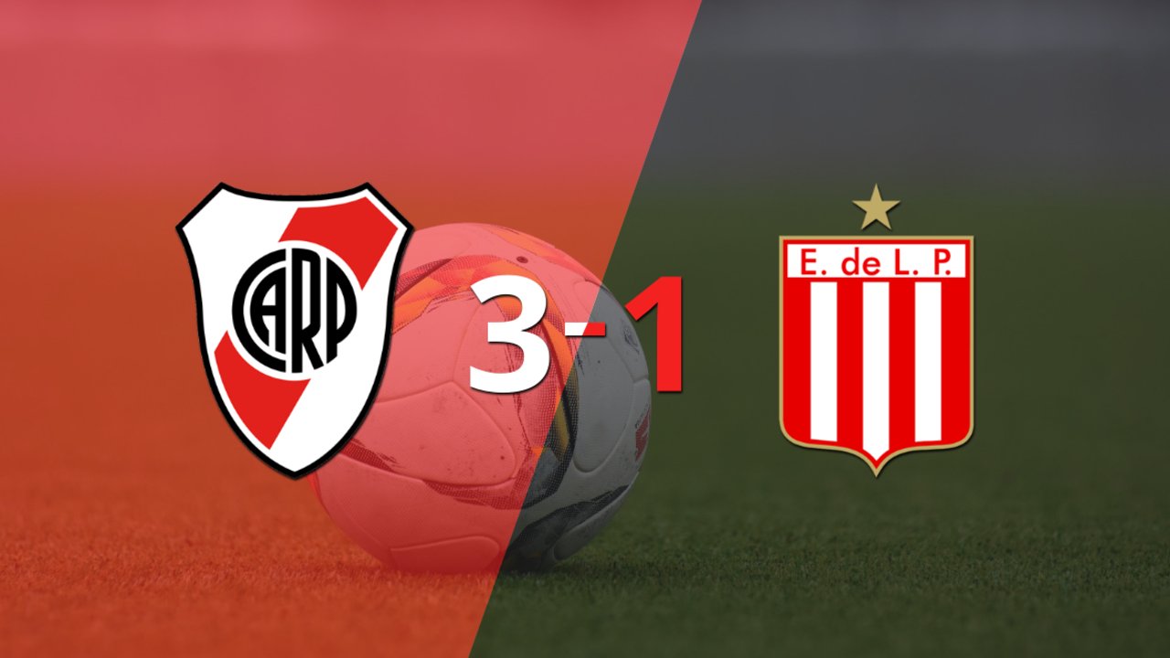 Sin muchas complicaciones, River Plate goleó 3-1 a Estudiantes