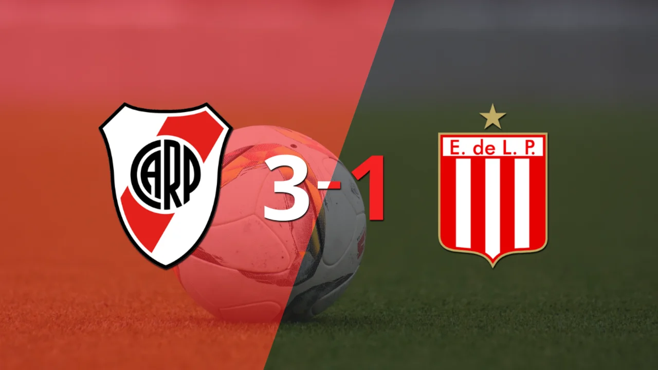 Sin muchas complicaciones, River Plate goleó 3-1 a Estudiantes