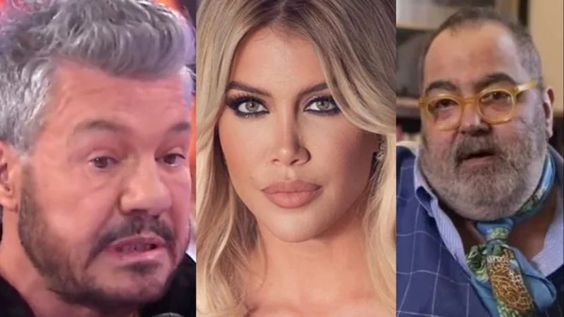 Marcelo Tinelli. Wanda Nara. Jorge Lanata