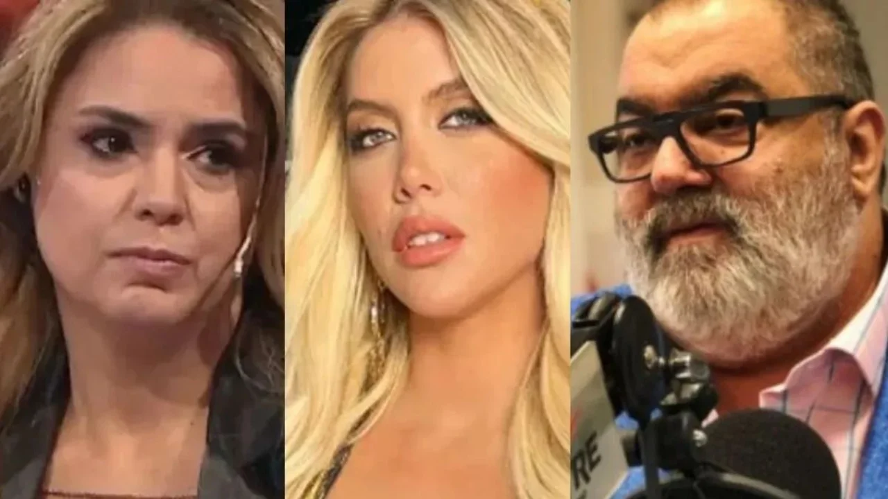 Marina Calabró, Wanda Nara y Jorge Lanata