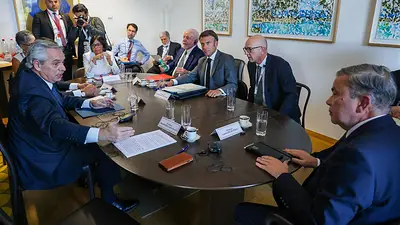 Alberto, Lula, Petro y Macron alentaron las negociaciones en Venezuela Alberto, Lula, Petro y Macron alentaron las negociaciones en Venezuela