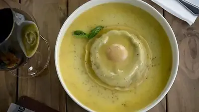 Receta de cocina Raviolón Nino Bergese de Masterchef Receta de cocina Raviolón Nino Bergese de Masterchef
