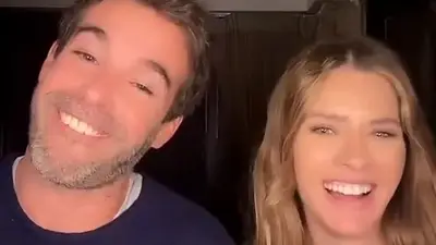 Nicolás Cabré y La China Suárez en TikTok Nicolás Cabré y La China Suárez en TikTok
