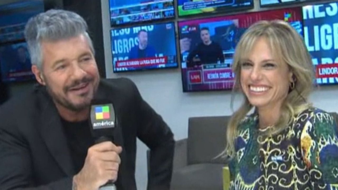 Marcelo Tinelli. Mariana Fabbiani