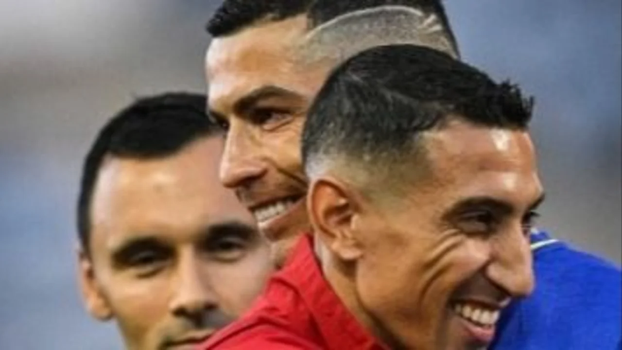 Di María dejó pedaleando en el aire a Cristiano Ronaldo con un tremendo lujo