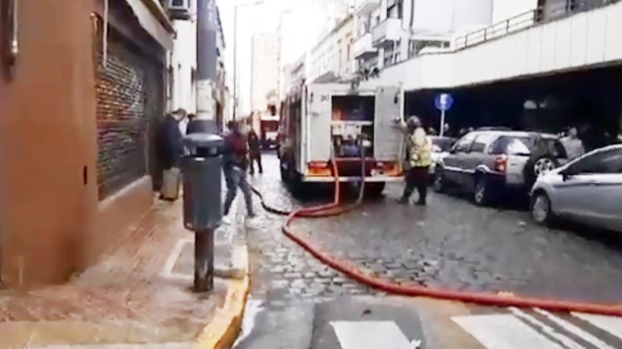 Incendio en San Telmo. 