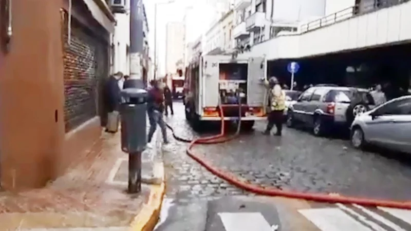 Incendio en San Telmo. 