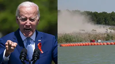 Joe Biden demanda gobernador de Texas por el muro flotante Joe Biden demanda gobernador de Texas por el muro flotante