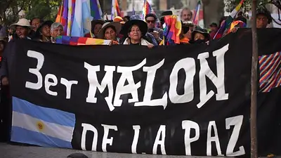 Integrantes del Tercer Malón de la Paz permanecen en Tribunales a la espera de respuesta de Justicia Integrantes del Tercer Malón de la Paz permanecen en Tribunales a la espera de respuesta de Justicia