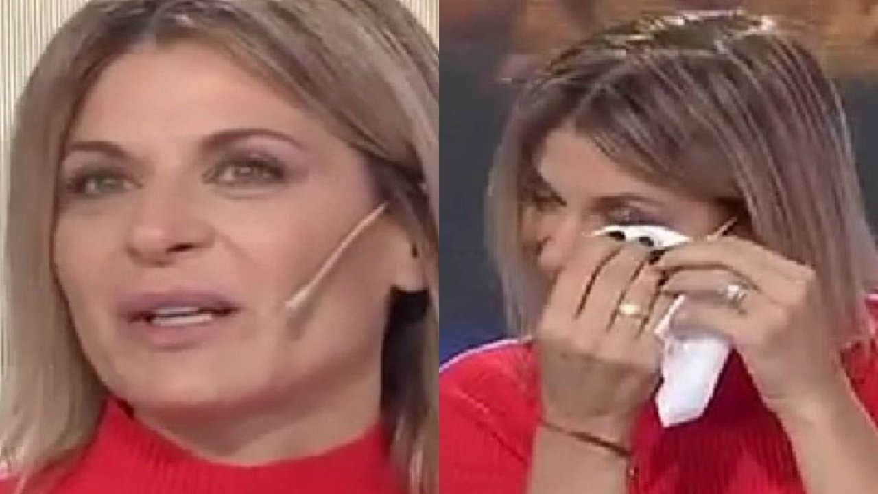 Eugenia Tobal emocionada llorando en Socios del Espectáculo por El Trece