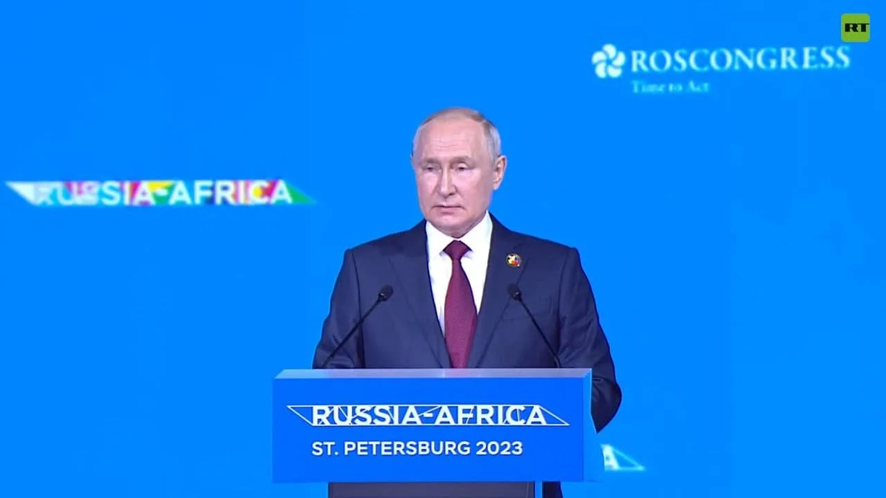 Presidente de Rusia, Vladimir Putin, ante la cumbre de su país con África. 