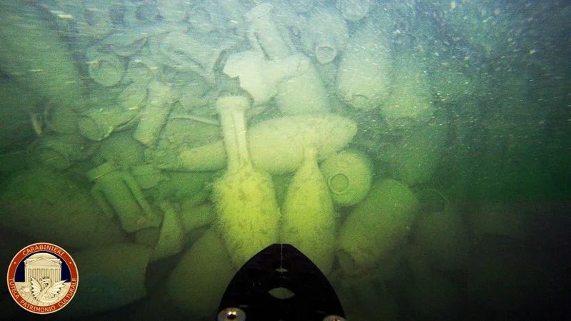 Hallan cerca de las costas de Roma el pecio de un antiguo barco romano