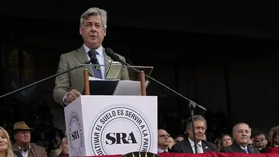 Presidente de la SRA, de cara al balotaje Massa-Milei: "Para nosotros el único camino posible es la unión" Presidente de la SRA, de cara al balotaje Massa-Milei: "Para nosotros el único camino posible es la unión"