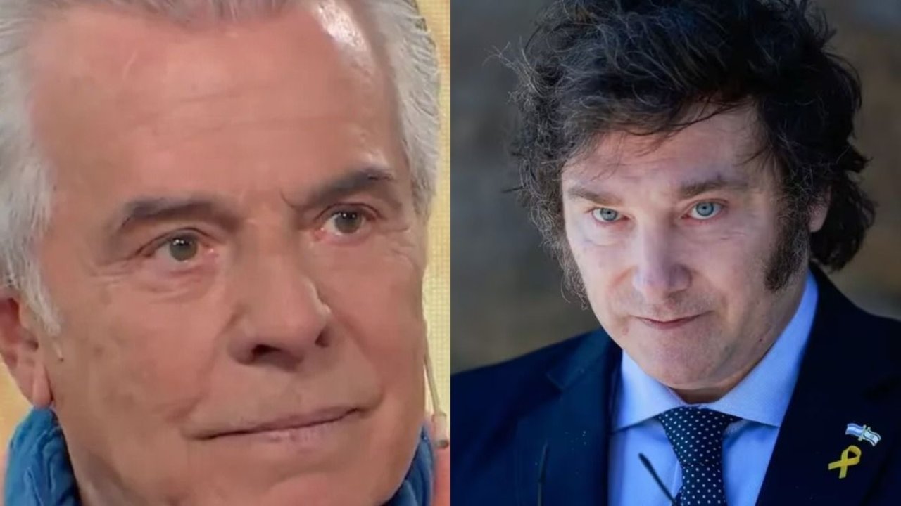 Víctor Laplace y Javier Milei
