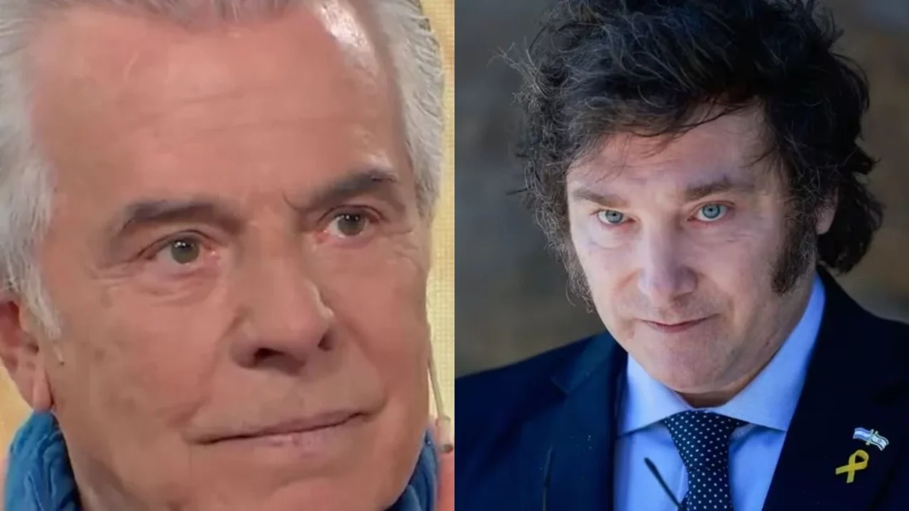 Víctor Laplace y Javier Milei