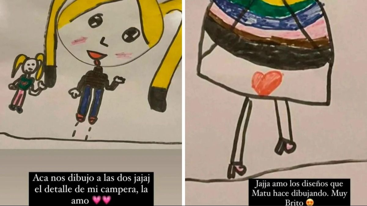 Luciana Salazar mostró los increíbles dibujos de su hija Matilda.