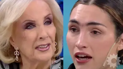 Mina Serrano actriz de Cris Miró con Mirtha Legrand Mina Serrano actriz de Cris Miró con Mirtha Legrand
