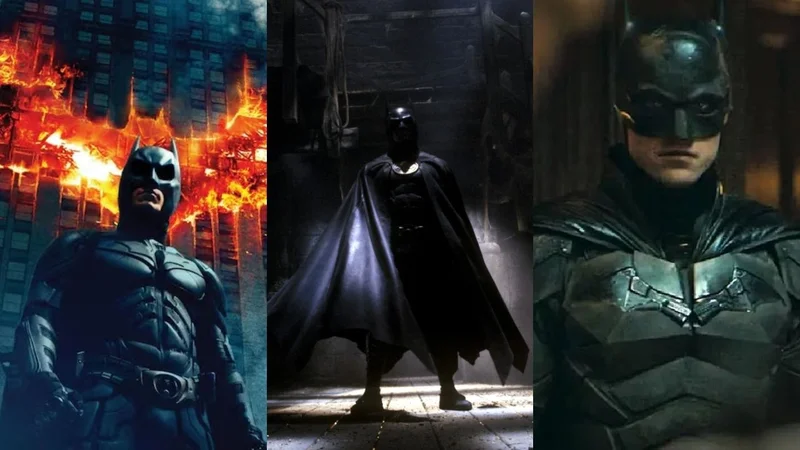 Fragmentos de tres películas de Batman