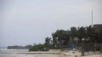 Huracán Beryl toca tierra en costa mexicana Huracán Beryl toca tierra en costa mexicana