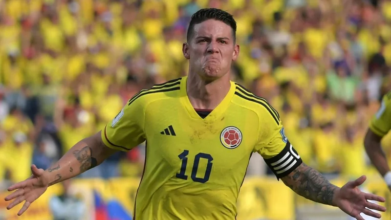 Fotografía del futbolista James Rodríguez 