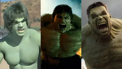 Lou Ferrigno; Edward Norton y Mark Ruffalo Lou Ferrigno; Edward Norton y Mark Ruffalo