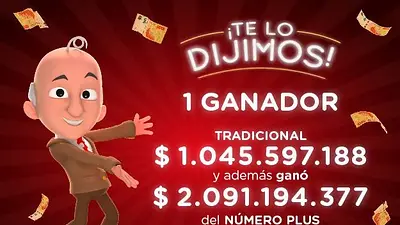 Un apostador de Chubut ganó el Loto y recibirá más de $3.000 millones Un apostador de Chubut ganó el Loto y recibirá más de $3.000 millones