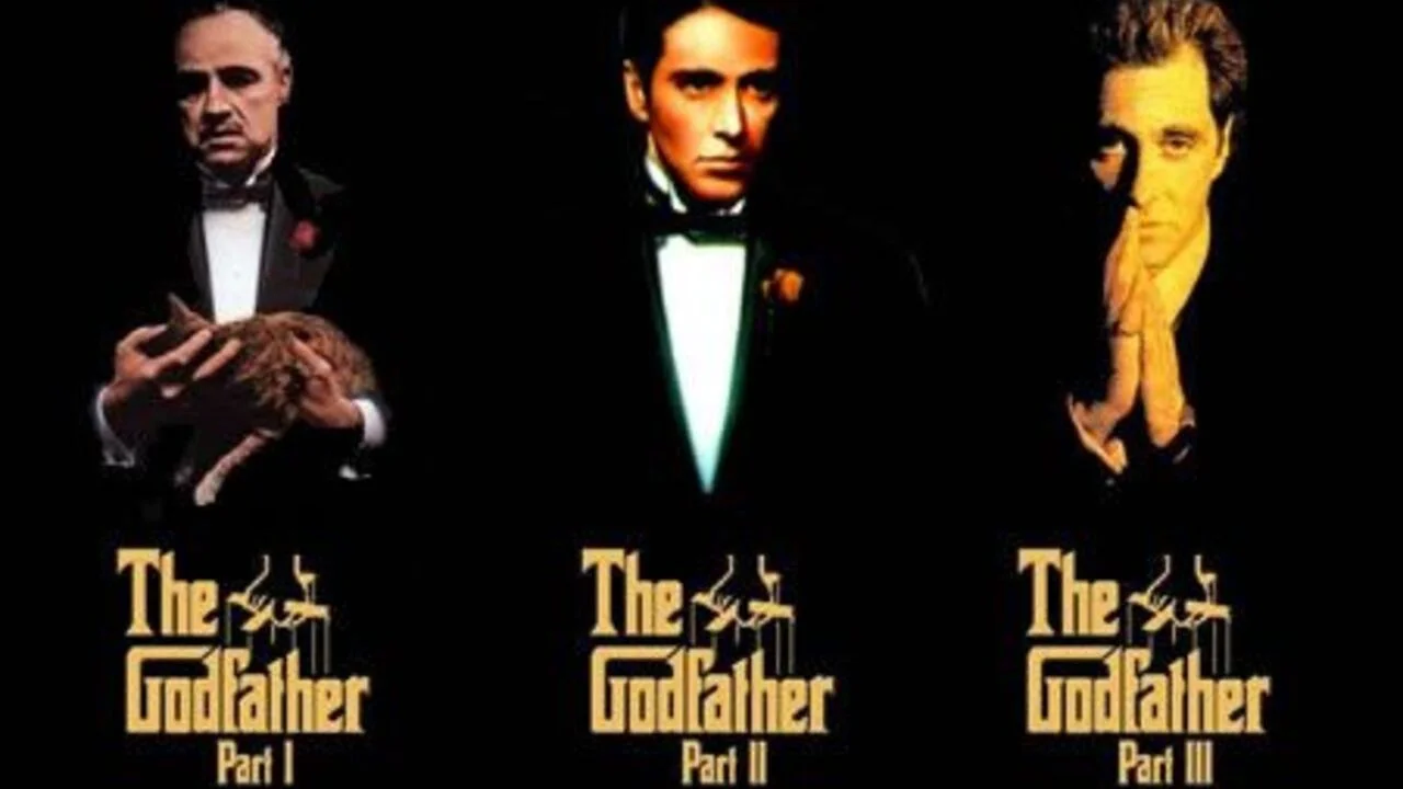 Afiches de las tres películas de El Padrino
