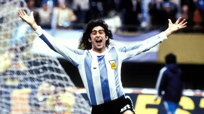 Fotografía de Mario Kempes Fotografía de Mario Kempes