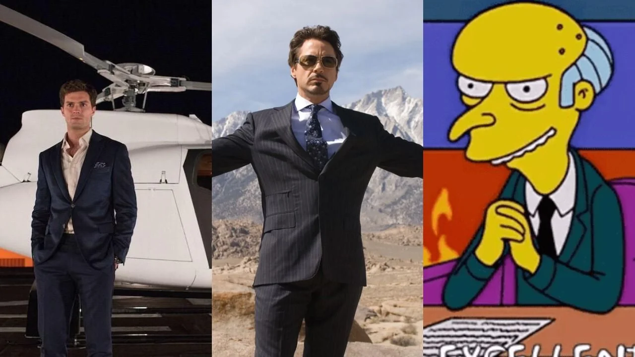 Christian Grey, Tony Stark y el Sr. Burns
