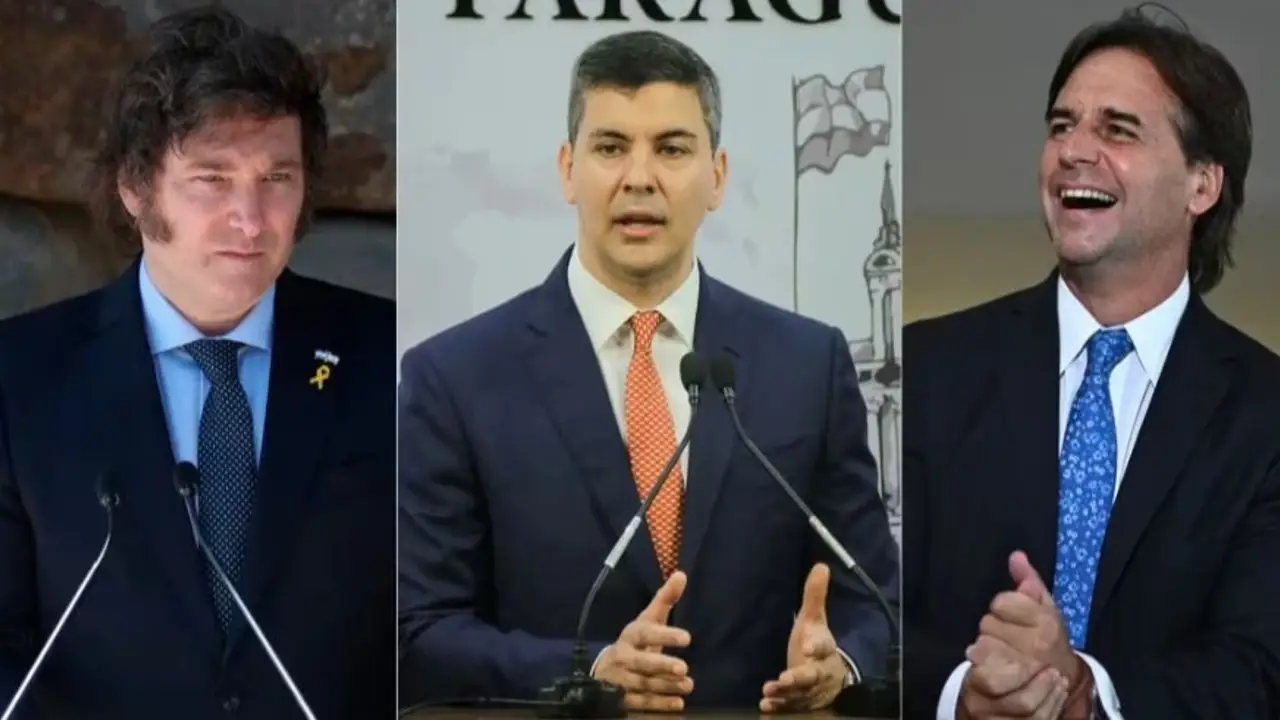 Tras el desplante en el Mercosur, Milei se cruzará con Lacalle Pou y Peña