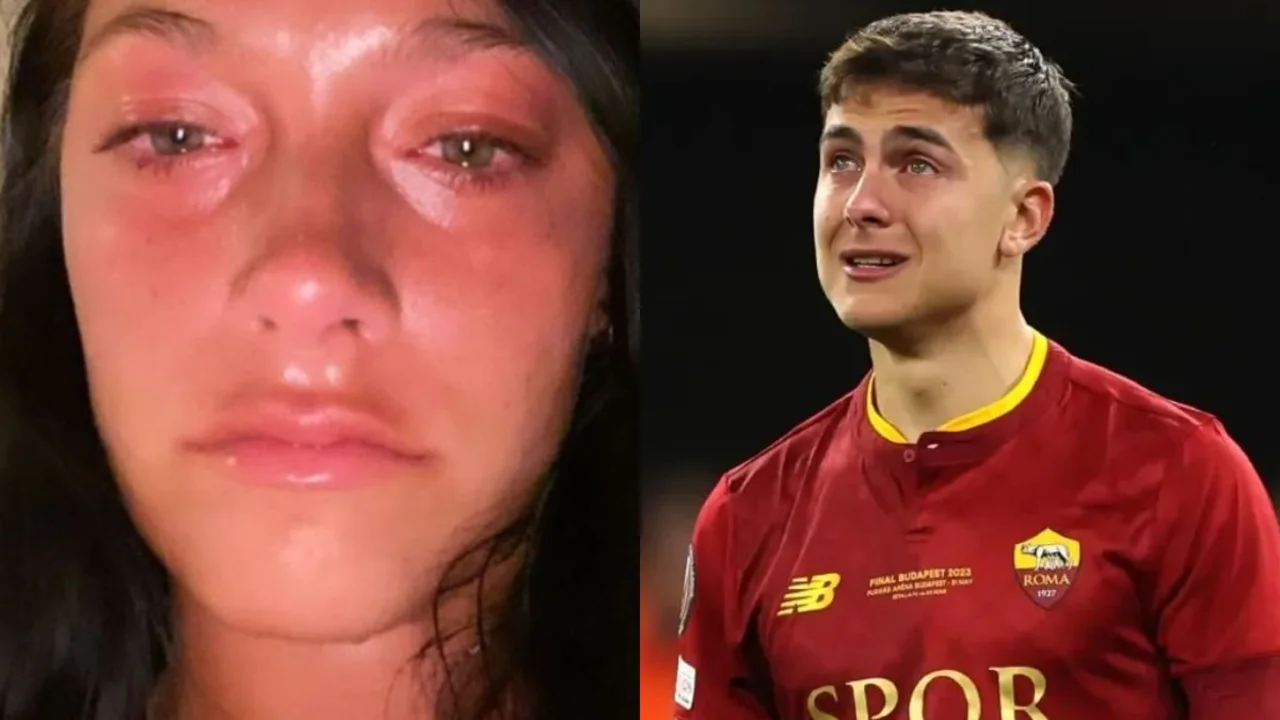 Paulo Dybala y Oriana Sabatini tristes llorando