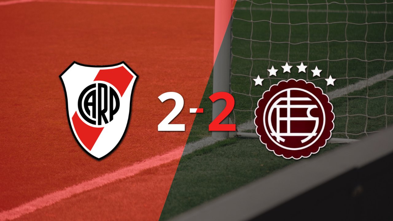 Con doblete de Miguel Ángel Borja, River Plate sacó el empate ante Lanús