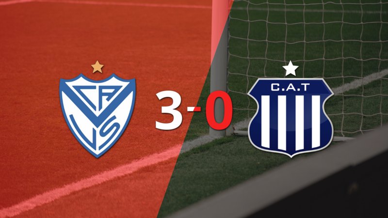 Tranquila victoria de Vélez por 3 a 0 frente a Talleres