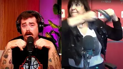 Negra Vernaci y Migue Granados. Negra Vernaci y Migue Granados.