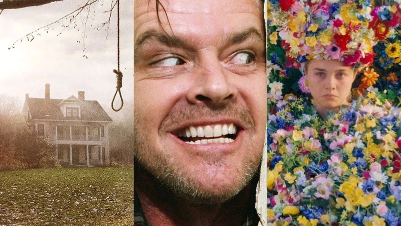 Afiches de El Conjuro; El Resplandor y Midsommar