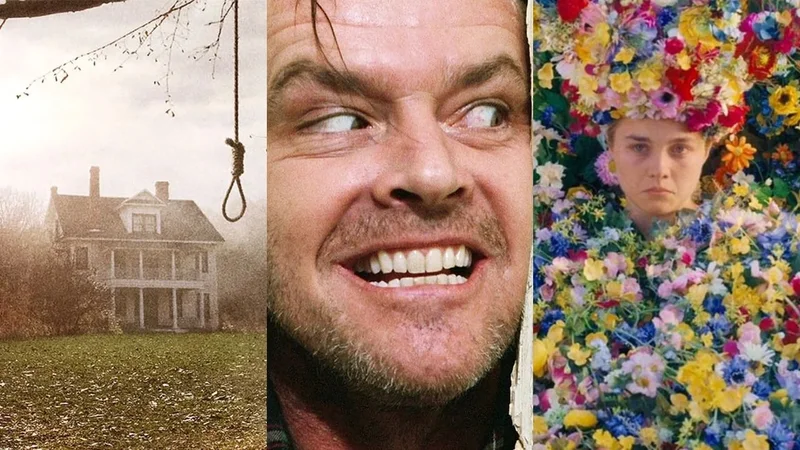 Afiches de El Conjuro; El Resplandor y Midsommar