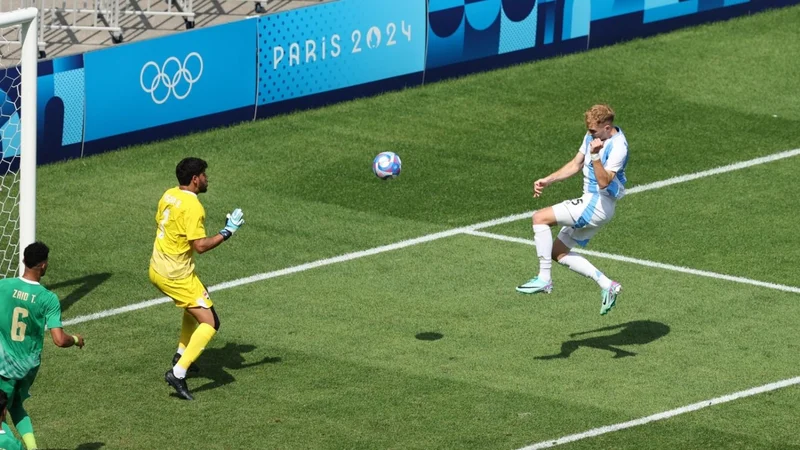 Argentina le ganó a Irak en los Juegos Olímpicos y sigue con chances